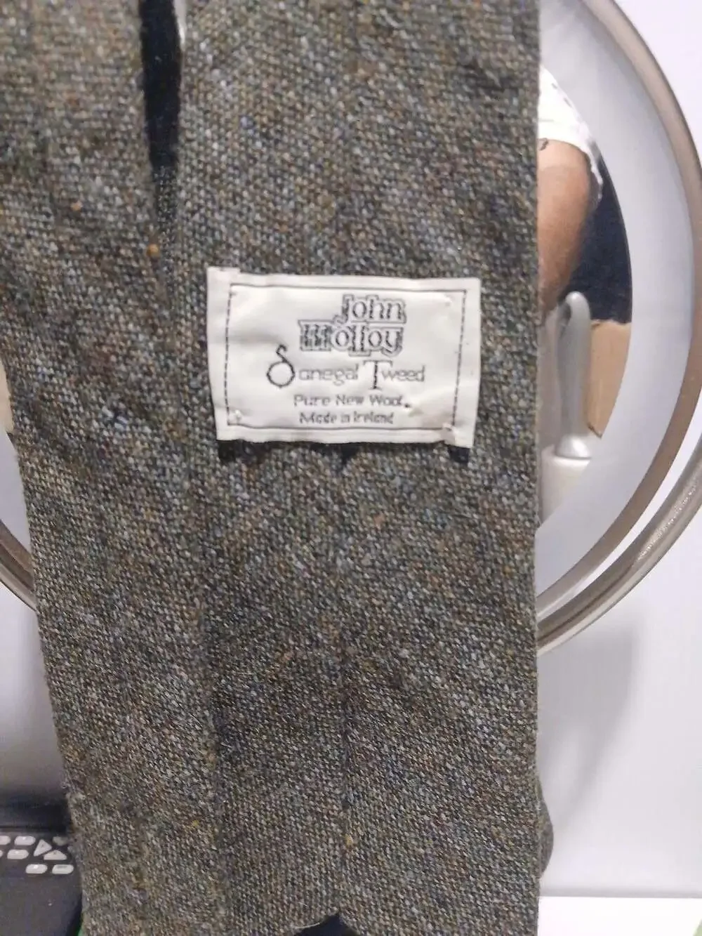 John Molloy Donegal Tweed Tie Pure New Wool Made In Ireland
